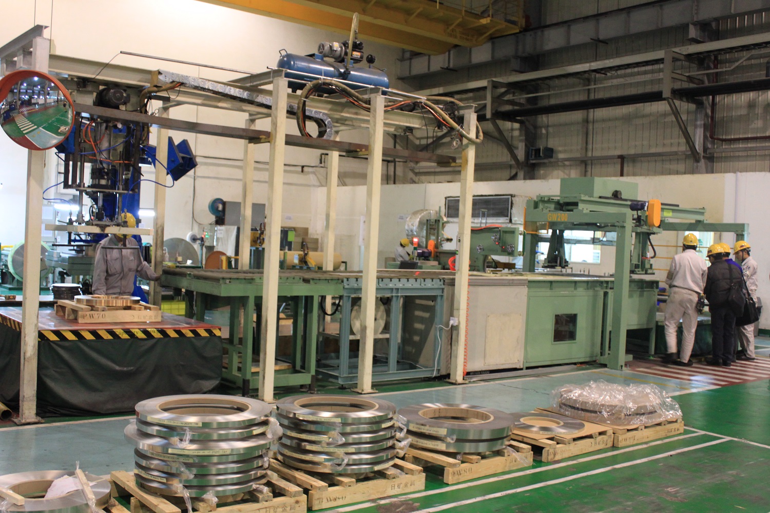 Copper coil packing line