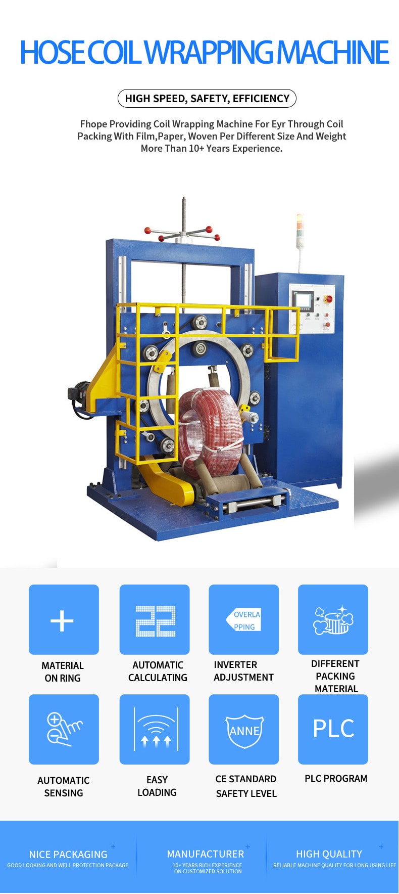 Hose wrapping machine FPH-300