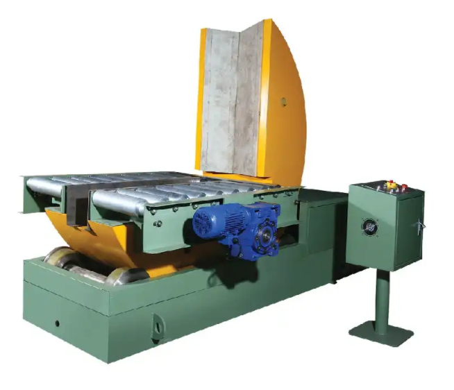 Upender with conveyor